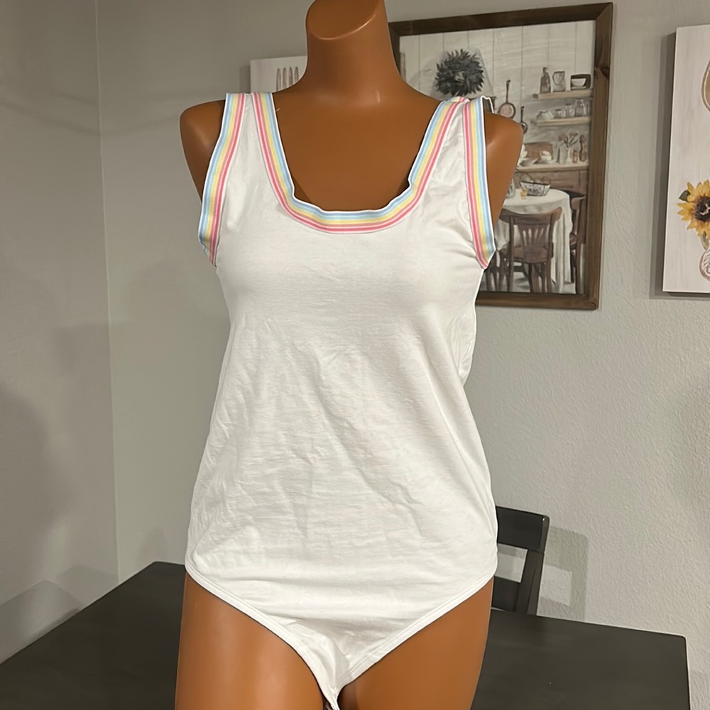 Rainbow Collared Bodysuit